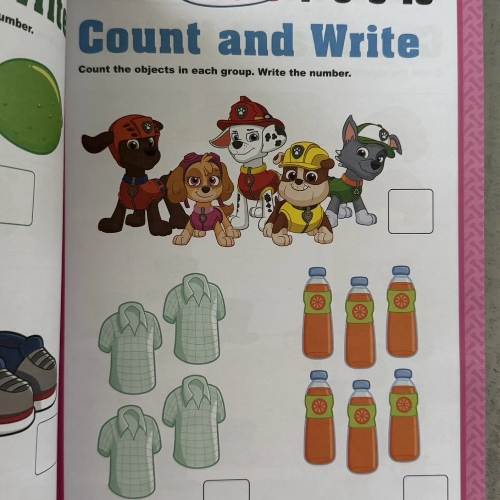Paw Patrol Pre-K Learning Workbook - Blue - Picture 4 of 5